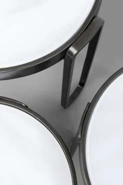 KARE24.se Soffbord Perelli - Set med 3 Sidobord - Svart - KARE Design New