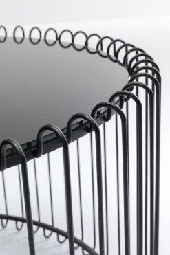 KARE24.se Soffbord Wire Live Rund - Svart/Glas, Ø60cm - KARE Design Hot