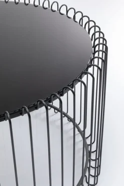 KARE24.se Soffbord Wire Live Rund - Svart/Glas, Ø60cm - KARE Design Hot