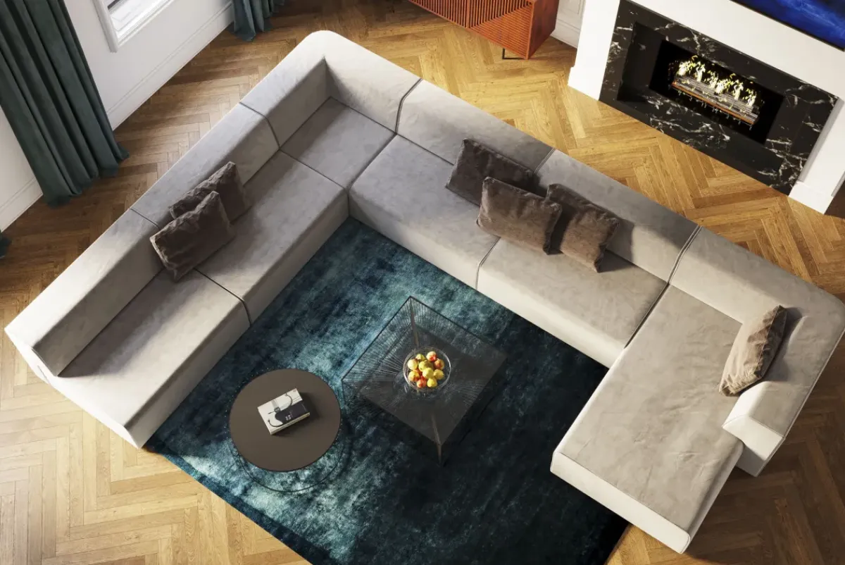 KARE24.se Soffmodul Infinity - Grå Vänster, 182cm - KARE Design Outlet