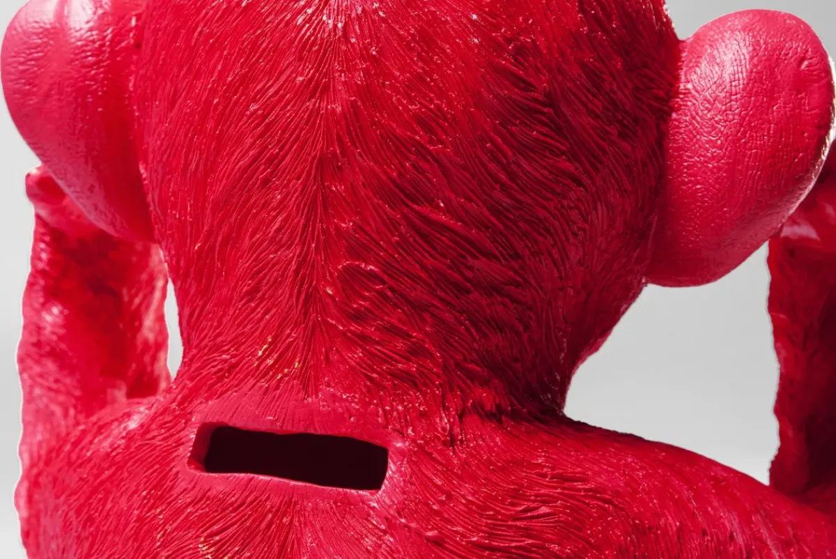 KARE24.se Sparbössa Monkey Kikazaru Röd - KARE Design Best