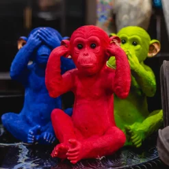 KARE24.se Sparbössa Monkey Mizaru Blå - KARE Design Clearance