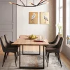 KARE24.se Stol East Side - Brun Sammet, Svarta Ben - KARE Design Outlet