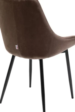KARE24.se Stol East Side - Brun Sammet, Svarta Ben - KARE Design Outlet