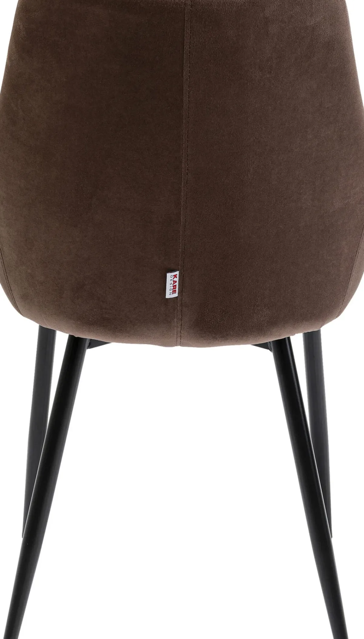 KARE24.se Stol East Side - Brun Sammet, Svarta Ben - KARE Design Outlet