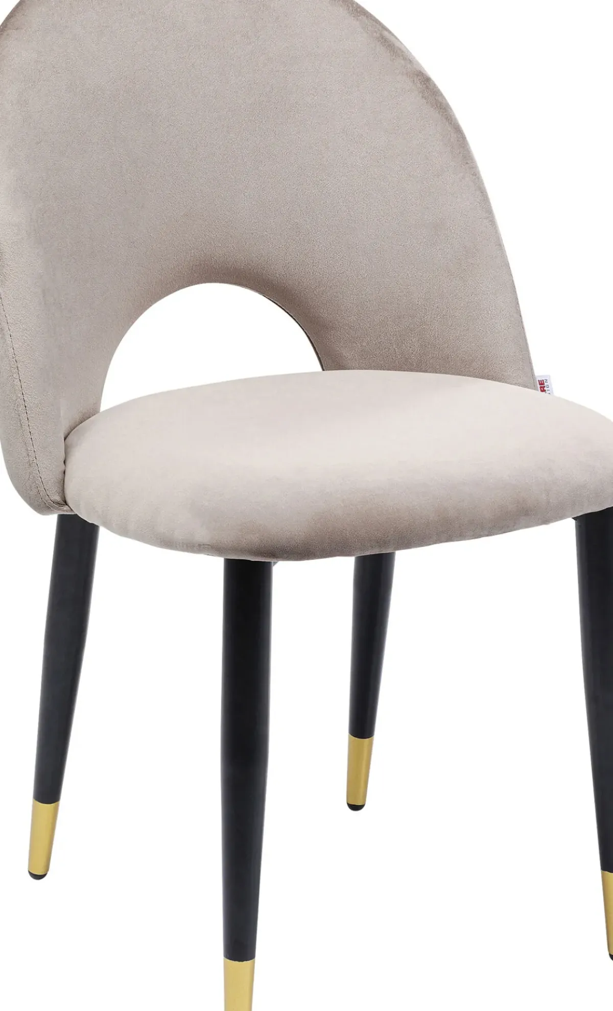 KARE24.se Stol Iris - Sammet Beige - KARE Design Outlet
