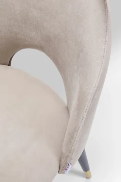 KARE24.se Stol Iris - Sammet Beige - KARE Design Outlet