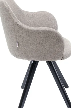 KARE24.se Stol Lady Loco - Snurrstol med armstöd, Taupe - KARE Design Sale