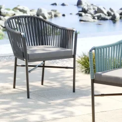 KARE24.se Stol Med Armstöd Trädgård Santanyi - Mörkgrå - KARE Design Clearance