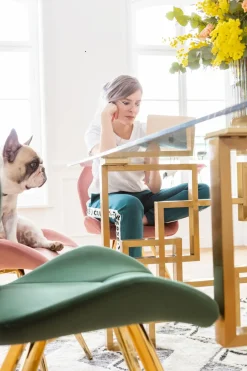 KARE24.se Stol Viva - Grön Sammet/Mässing - KARE Design Online