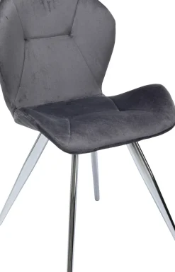 KARE24.se Stol Viva - Grå Sammet/Krom - KARE Design New