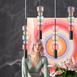 KARE24.se Taklampa Candy Bar - Flerfärgad, 100cm - KARE Design