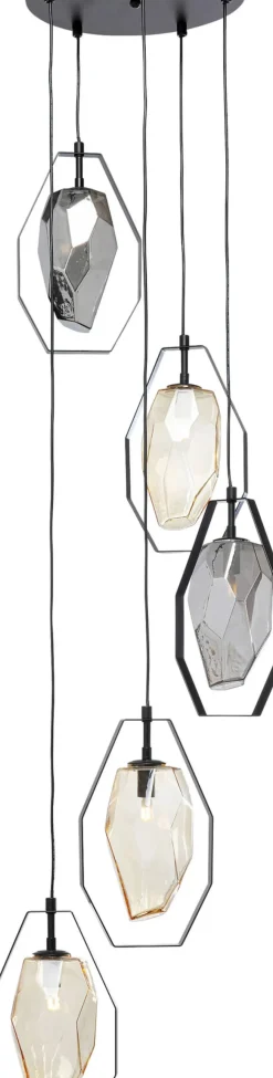 KARE24.se Taklampa Diamond Fever Spiral - Svart, Ø42cm - KARE Design Online