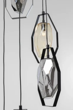 KARE24.se Taklampa Diamond Fever Spiral - Svart, Ø42cm - KARE Design Online