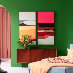 KARE24.se Tavla Abstract Shapes - Cerise, 73x143cm - KARE Design New