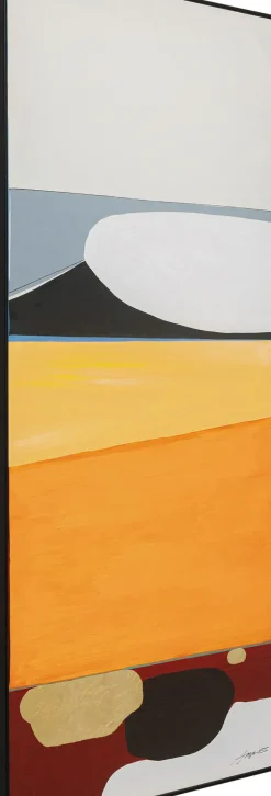 KARE24.se Tavla Abstract Shapes - Orange, 73x143cm - KARE Design