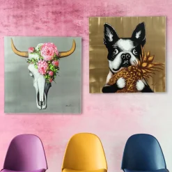 KARE24.se Tavla Dog with Pineapple, 80x80cm - KARE Design Discount