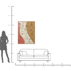 KARE24.se Tavla Faccia Arte Tri Colore - 120x90cm - KARE Design Discount