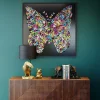 KARE24.se Tavla Farfalla, 120x120cm - KARE Design Outlet