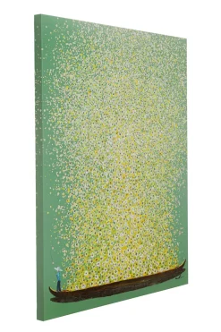 KARE24.se Tavla Flower Boat - Lila/Vit, 80x100cm - KARE Design