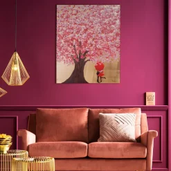 KARE24.se Tavla Flower Couple - Guld/Rosa, 80x100cm - KARE Design Online
