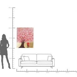 KARE24.se Tavla Flower Couple - Guld/Rosa, 80x100cm - KARE Design Online