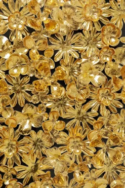 KARE24.se Tavla Flower Guld - 3D Blommor i Djup Plexiram, 80x80cm - KARE Design Outlet