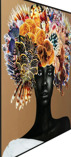KARE24.se Tavla Flower Hair - 120x120cm - KARE Design Outlet