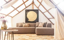 KARE24.se Tavla Golden Snail - Guld, 120x120cm - KARE Design