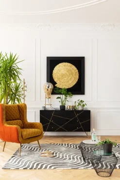 KARE24.se Tavla Golden Snail - Guld, 120x120cm - KARE Design