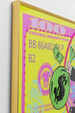 KARE24.se Tavla Graffiti Money, 70x160cm - KARE Design Best