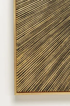 KARE24.se Tavla Illumino - Struktur i Matt Guldfinish, 120x120cm - KARE Design Best