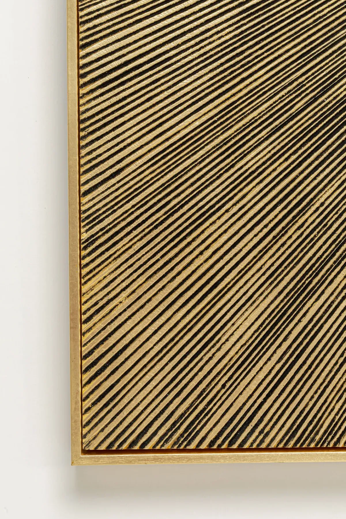 KARE24.se Tavla Illumino - Struktur i Matt Guldfinish, 120x120cm - KARE Design Best