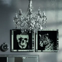 KARE24.se Tavla Mirror Skull - Spegel, 100x100cm - KARE Design Best