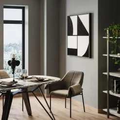KARE24.se Tavla Modulo - Svart/Vit, 100x100cm - KARE Design