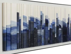 KARE24.se Tavla Shadow Skyline - Blå, 160x60cm - KARE Design Discount