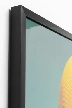 KARE24.se Tavla Sun Hat Woman - Gul LED, 80x80cm - KARE Design Hot