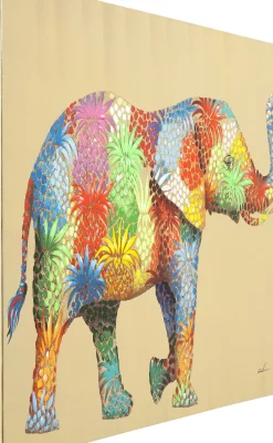 KARE24.se Tavla Touched Flower Elefant 90x120cm - KARE Design Outlet