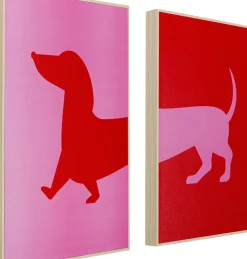 KARE24.se Tavlor Dog Frankie (2/Set) - KARE Design Outlet