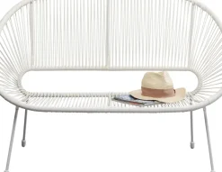 KARE24.se Trädgårdsbänk Acapulco Mono - Vit - KARE Design Online