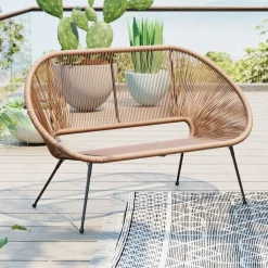 KARE24.se Trädgårdsbänk Acapulco - Natur, 121 cm - KARE Design Discount