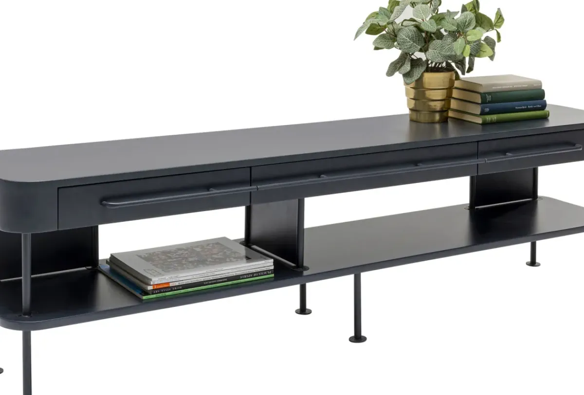 KARE24.se Tv-Bänk Montieri Grafitgrå, 46x160cm - KARE Design