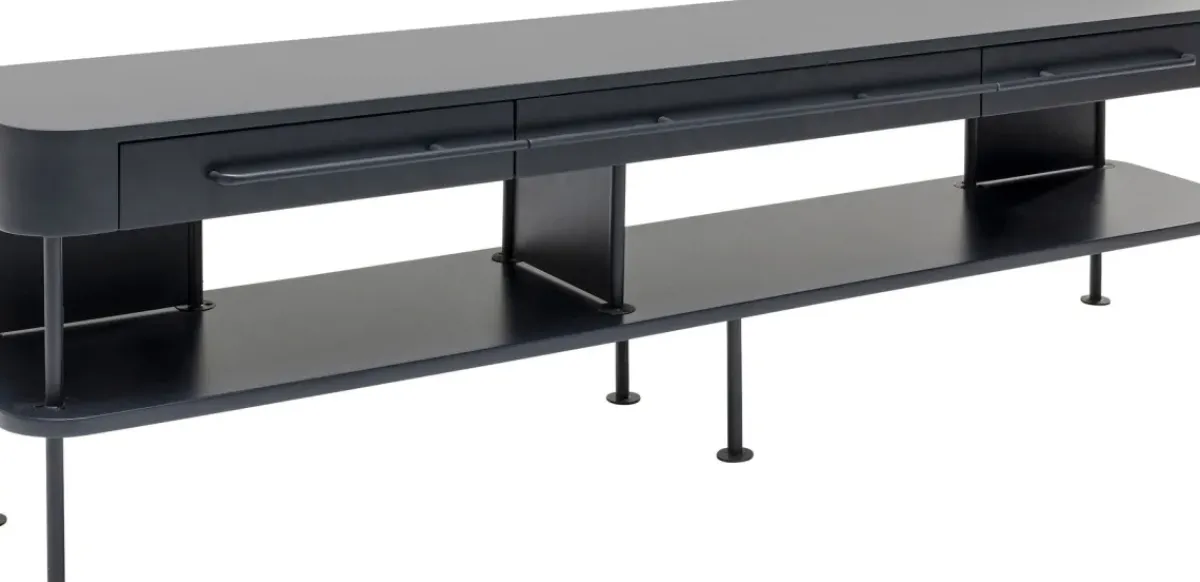 KARE24.se Tv-Bänk Montieri Grafitgrå, 46x160cm - KARE Design
