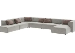 KARE24.se U-Soffa Infinity Malibu Grå, 417cm - KARE Design Outlet