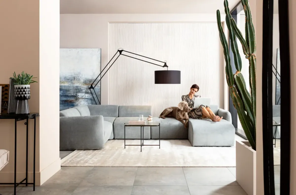 KARE24.se U-Soffa Lucca 2:a - Grå Höger - KARE Design Hot