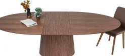 KARE24.se Utdragbart Bord Benvenuto - Ovalt Bord Valnöt, 200-250x110cm - KARE Design Outlet