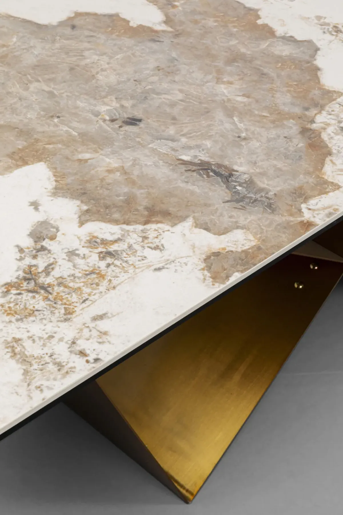 KARE24.se Utdragbart Bord Connesso - Mässing, 200(+60)x100cm - KARE Design Discount