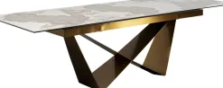 KARE24.se Utdragbart Bord Connesso - Mässing, 200(+60)x100cm - KARE Design Discount