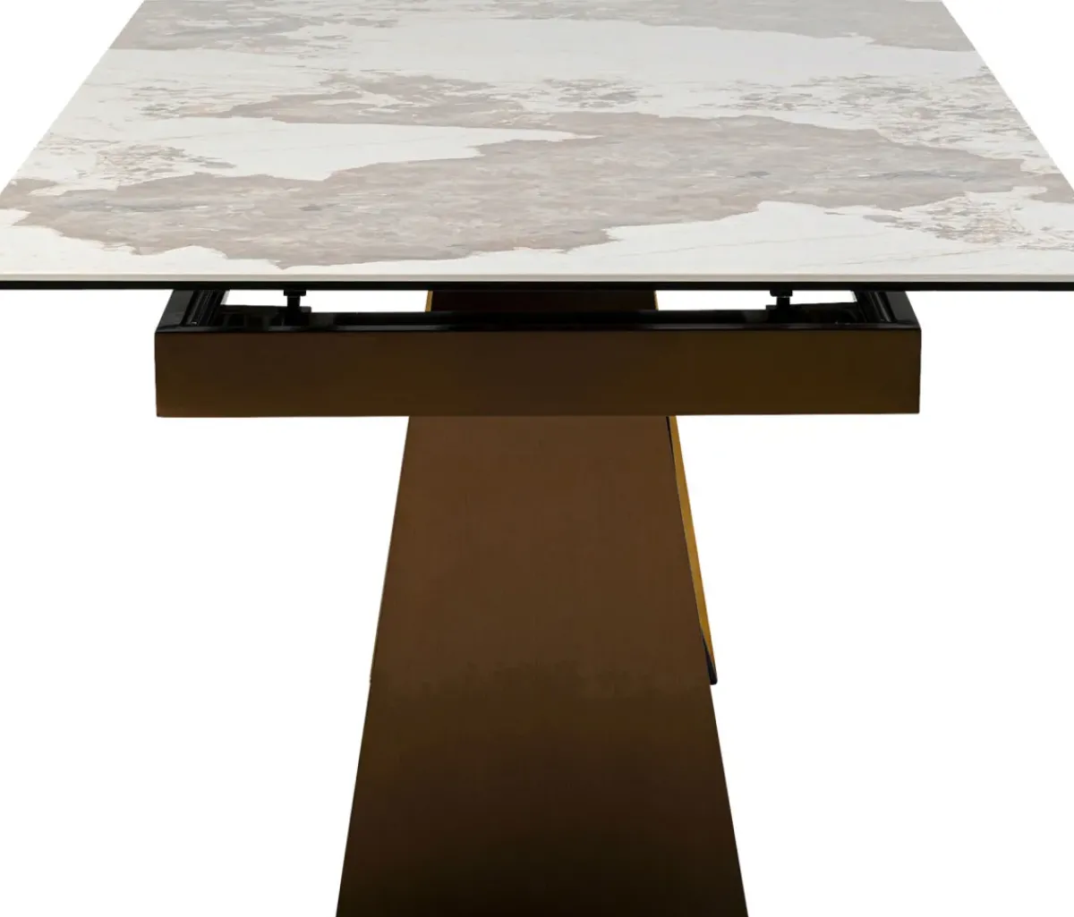 KARE24.se Utdragbart Bord Connesso - Mässing, 200(+60)x100cm - KARE Design Discount