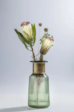 KARE24.se Vas Barfly Grön - Glasvas med Dekorativ Mässing - KARE Design New